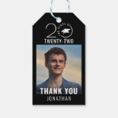 Class スタイリッシュ Year Photo Thank You カスタム Color ギフトタグ (裏面)