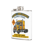 Class 1 Explosives Trucker Gift | Funny ADR Hazard フラスク (左)