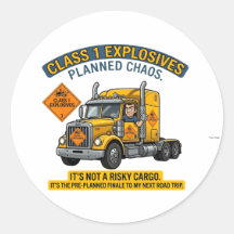 Class 1 Explosives Trucker Gift | Funny ADR Hazard