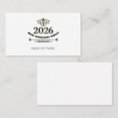Class 2026 Gold Foil Note Card / Tarjeta Graduado コーリングカード (正面/裏面)