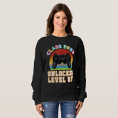 Class 2032 Unlocked Level Up Video Game Back To Sc スウェットシャツ (正面フル)