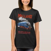 Class A4 Mallard - World Fastest Steam Locomotive Tシャツ (正面)