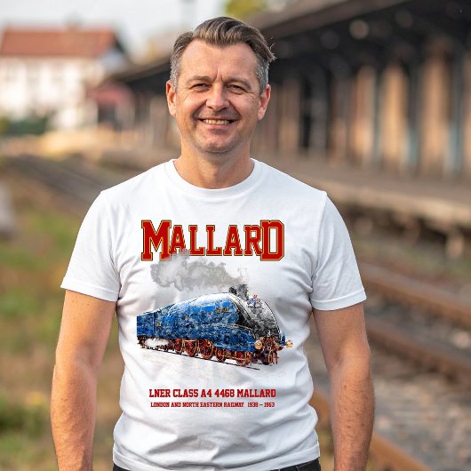 Class A4 Mallard - World Fastest Steam Locomotive Tシャツ