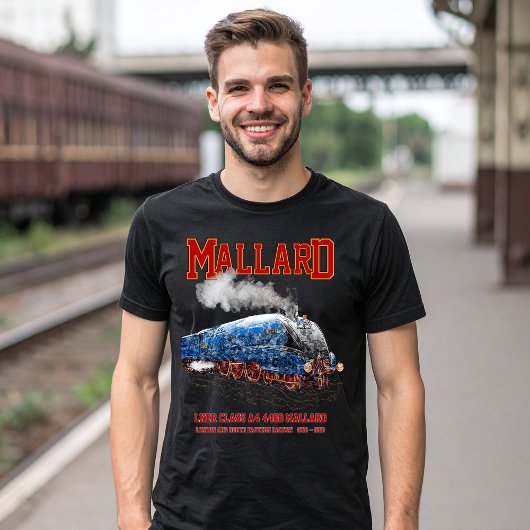Class A4 Mallard - World Fastest Steam Locomotive Tシャツ