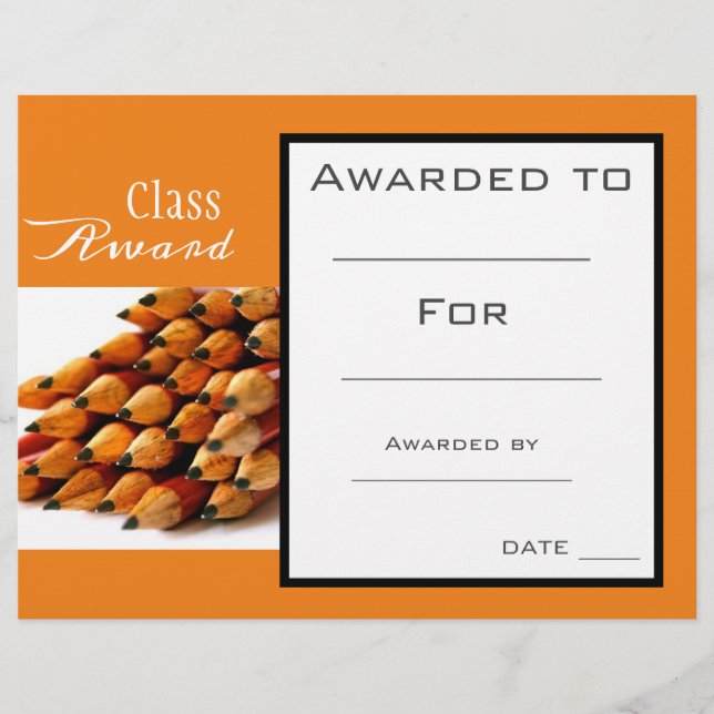 Class award学生鉛筆 (正面)