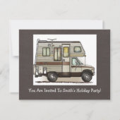 Class Camper RV磁石 招待状 (正面)