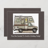 Class Camper RV磁石 招待状 (正面/裏面)