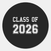 Class Graduation Graduate ラウンドシール (正面)