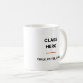 Class Hero Chalk Coffee Chaos Tasse コーヒーマグカップ (正面右)
