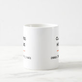 Class Hero Chalk Coffee Chaos Tasse コーヒーマグカップ (中央)