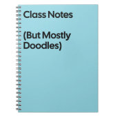 Class Notes Doodles Notebook ノートブック (正面)