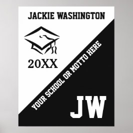 CLASS OF （任意の年）カスタム文字&カラーポスター ポスター