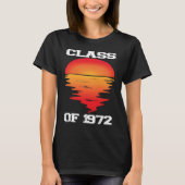 CLASS OF 1972  HIGH SCHOOL Retro Sunset 50th Reuni Tシャツ (正面)
