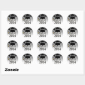 Class Of 2014 Graduation Stickers Seals ラウンドシール (シート)