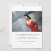 Class of 2022 Custom Text Photo Modern Graduation 案内状 (裏面)