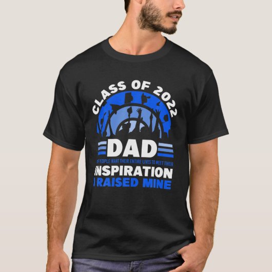 Class Of 2022 Senior Class Grad Proud Dad Tシャツ (正面)