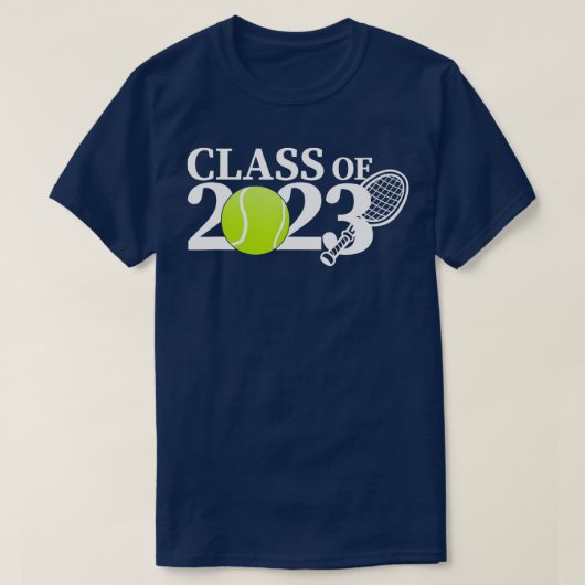 Class of 2023 Graduation Senior Tennis Player Gift Tシャツ (デザイン正面)
