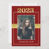 Class of 2023 Maroon & Gold Graduation Party 招待状 (正面)