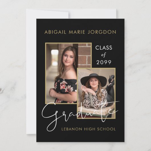 Class Of 2023 Photos Graduation Open House 案内状 (正面)