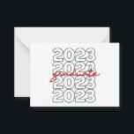 Class of 2023 Senior Graduation Vintage Gift ノートカード<br><div class="desc">funny, graduation, gift, birthday, school, university, grade, class, graduate</div>