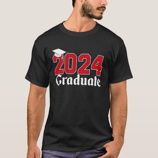 Class Of 2024 Graduation College High School Gradu Tシャツ (正面)