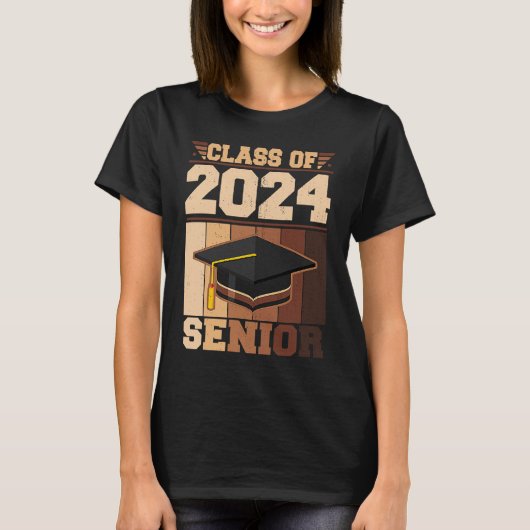 Class of 2024 Senior 2024 24 Graduation Boys Girls Tシャツ (正面)