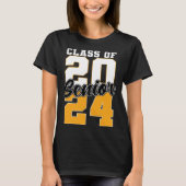 Class of 2024 Senior 24 Grad Graduation Tシャツ (正面)