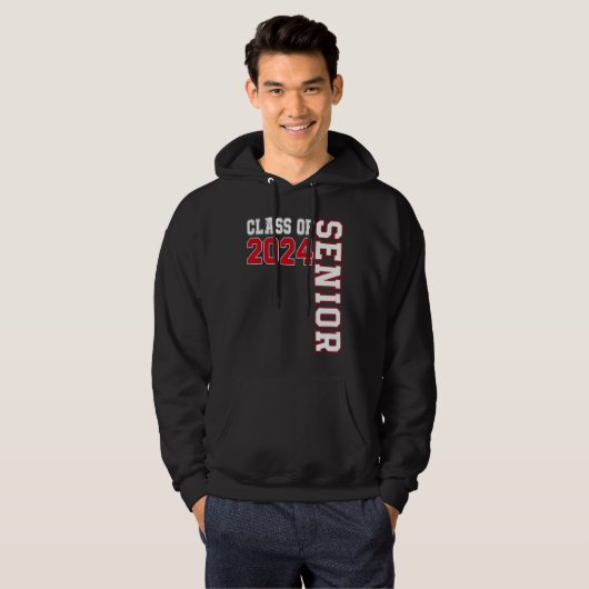 Class of 2024 Senior 24 High School Graduation Par パーカ (正面フル)