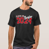 Class of 2024 Senior 24 High School Graduation Par Tシャツ (正面)