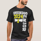 Class of 2024 Senior 24 High School Graduation Par Tシャツ (正面)