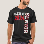 Class of 2024 Senior 24 High School Graduation Par Tシャツ (正面)