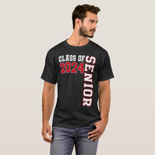 Class of 2024 Senior 24 High School Graduation Par Tシャツ (正面フル)