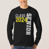 Class of 2024 Senior 24 High School Graduation Par Tシャツ (正面)