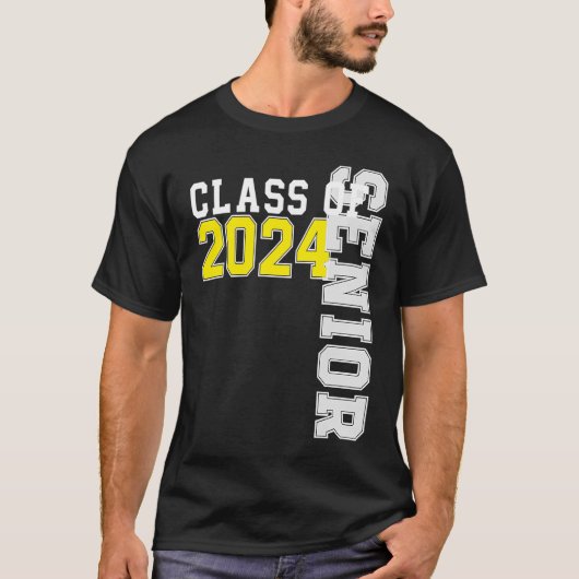 Class of 2024 Senior 24 High School Graduation Par Tシャツ (正面)