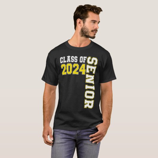 Class of 2024 Senior 24 High School Graduation Par Tシャツ (正面フル)