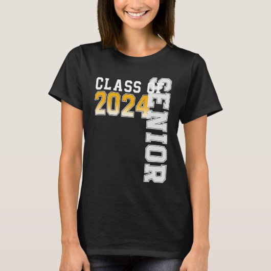 Class of 2024 Senior 24 High School Graduation Tシャツ (正面)