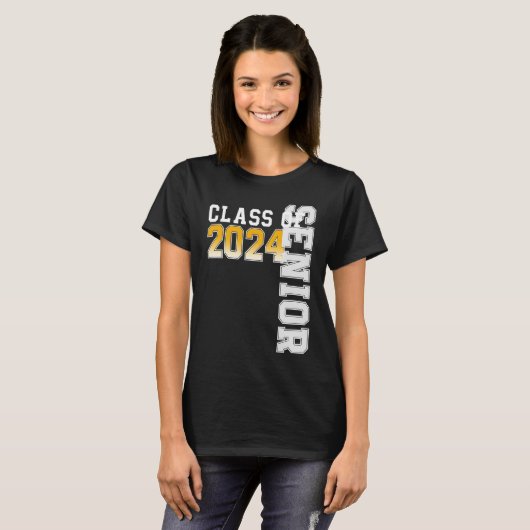Class of 2024 Senior 24 High School Graduation Tシャツ (正面フル)