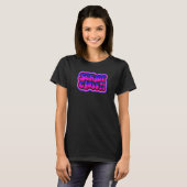 Class of 2024 Senior Grad 24 Disco Passion Purple Tシャツ (正面フル)