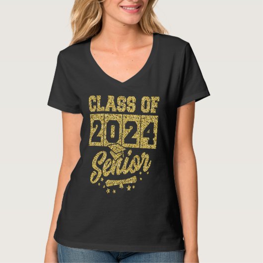 Class of 2024 Senior Graduation Seniors 2024 Gradu Tシャツ (正面)