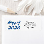 Class of 2025 blue script graduation ラベル (インサイチュ)