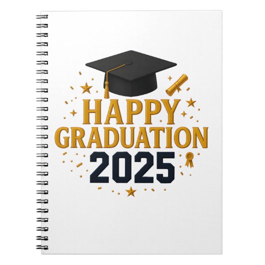 Class of 2025 Celebration Tee – Wear Your Pride! ノートブック (正面)