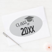 Class of 2025 Graduation 楕円形シール (封筒)