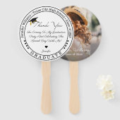 class of 2025, graduation modern thank you photo ハンドファン (正面&裏面)