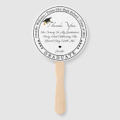 class of 2025, graduation modern thank you photo ハンドファン (正面)