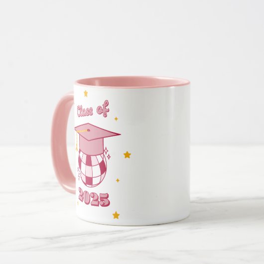 Class of 2025 Graduation Mug – Custom Year Gift マグカップ (正面左)