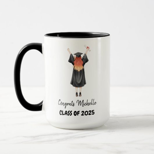 Class of 2025 Graduation Personalized マグカップ (左)