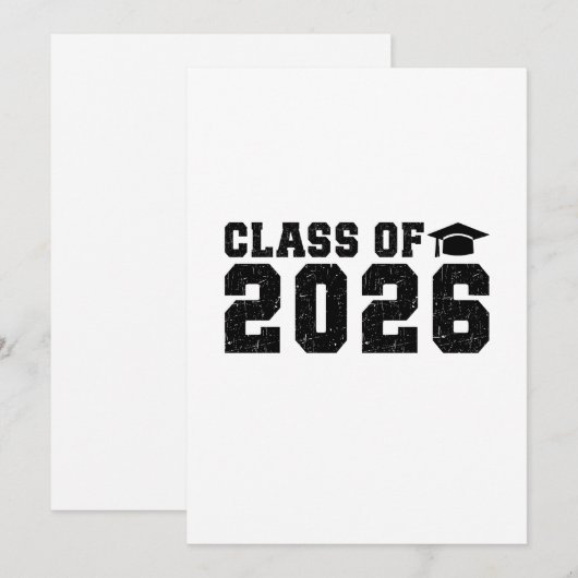 Class of 2026 招待状 (正面/裏面)