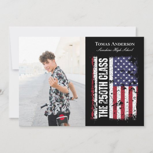 Class of 2026 250th Anniversary Graduate Photo 招待状 (正面)