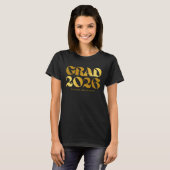 Class of 2026 2 Black and Gold Typography Tシャツ (正面フル)