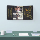Class of 2026 2 Photo Twins Black Gold Typography 横断幕 (トレードショー)